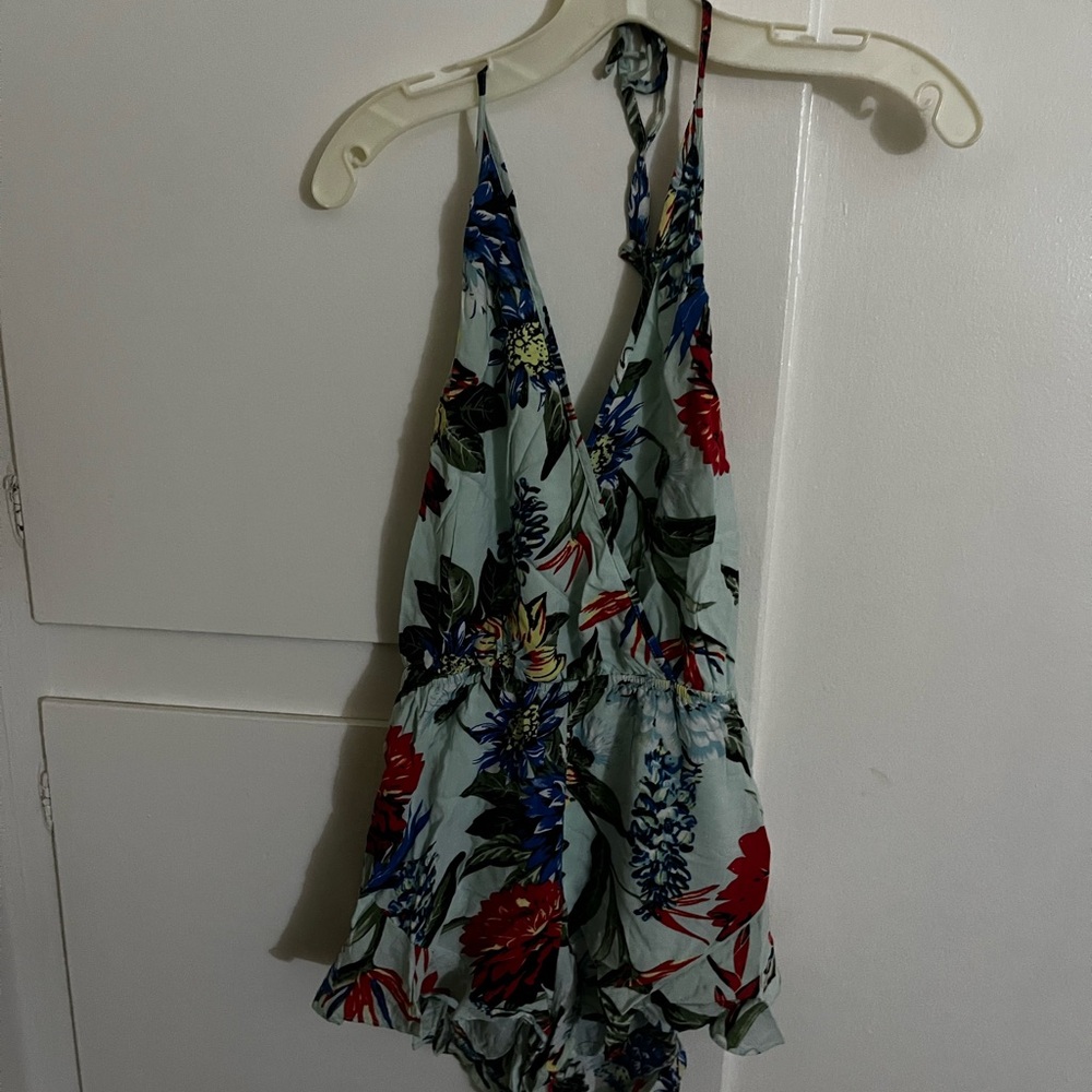 Floral Halter Romper